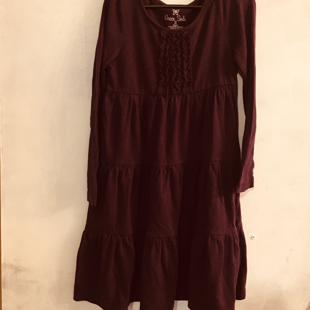 Girls purple long sleeve dress
